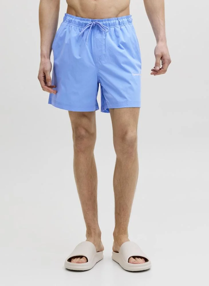 JACK & JONES Logo Drawstring Swim Shorts